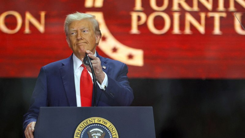 President Donald Trump praised Turning Point USA founder Charlie Kirk’s legacy Sunday, calling him a ‘martyr for American freedom.’
‘I know I speak for everyone here today when I say that none of us will ever forget Charlie Kirk, and neither will history,’ Trump said to the tens of thousands of supporters gathered to celebrate the life of Charlie Kirk at State Farm Stadium in Glendale, Arizona.
Trump spoke of Kirk’s passion for mobilizing young conservatives, his unwavering devotion to the country, and the movement he leaves behind. The president described Kirk as a ‘missionary with a noble spirit,’ saying the 31-year-old conservative activist played a decisive role in helping him win the 2024 election.
‘He didn’t deserve this and our country didn’t deserve this,’ Trump said, adding that Kirk’s assassination was an attack on American democracy. 
Trump has survived two assassination attempts.
The president also said he would honor Kirk at the White House by presenting his family with the Presidential Medal of Freedom, the nation’s highest civilian honor. 
Trump’s speech, which also highlighted his administration’s core priorities, followed those of Kirk’s widow, Erika, and several high-ranking members of his administration. 
Vice President JD Vance, Secretary of State Marco Rubio, Secretary of War Pete Hegseth, Secretary of Health and Human Services Robert F. Kennedy Jr. and Director of National Intelligence Tulsi Gabbard were among some of Trump’s Cabinet that spoke at the memorial service. 
At the end of his speech, Trump shared the stage with Erika Kirk and hugged her as ‘God Bless America’ played across the stadium, marking the conclusion of the memorial service. 
Kirk was assassinated Sept. 10 during an outdoor event at Utah Valley University. The gathering was the first stop on TPUSA’s planned American Comeback Tour. 
The charismatic Kirk, known for his signature debates on college campuses, sat beneath a white tent emblazoned with the slogan ‘Prove Me Wrong,’ taking open-mic questions from a crowd of thousands. 
Moments later, a single shot ended his life.
In the wake of his death, many Americans are learning for the first time of the unlikely rise of the young activist who vaulted from obscurity in suburban Illinois to become a defining voice for a generation of conservatives and one of the movement’s most formidable power brokers.
At 18, Kirk dropped out of community college to co-found TPUSA. By his mid-20s, he became the youngest speaker at the Republican National Convention in 2016 and a household name in conservative circles. By 31, he commanded a $95 million political empire, galvanized millions of followers online and established a direct line to Trump.
His widow, Erika, has vowed to carry on the energetic movement that indisputably reshaped conservative youth politics. TPUSA recently announced she would assume the roles of CEO and chair of the board.
Andrew Kolvet, executive producer of ‘The Charlie Kirk Show,’ said TPUSA has received more than 62,000 requests to establish new campus chapters in the two weeks since Kirk’s assassination — a surge that would add to its existing network of 900 nationwide.
‘For all the fans of ‘The Charlie Kirk Show,’ we will see you Monday,’ Kolvet said during his remarks at the memorial service. ‘Until then, buckle up — here we go,’ he added, vowing to continue Kirk’s mission.
Last week, Kolvet told Fox News Digital that he has ‘personally received hundreds of offers to work’ for TPUSA. 
This post appeared first on FOX NEWS Trump honors Charlie Kirk’s legacy and describes him as a ‘martyr for American freedom’